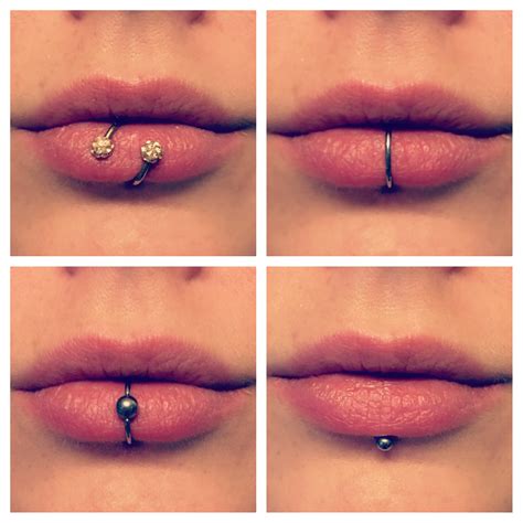 lip ring balls|lip piercing rings.